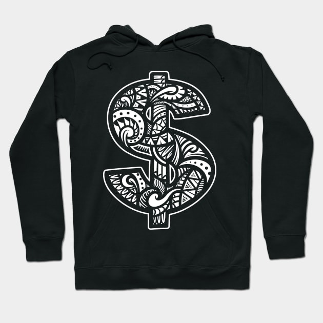 Dollar Tribal Hoodie by Barabarbar artwork